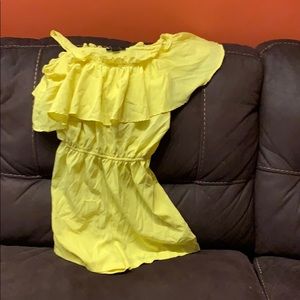 Yellow romper worn once